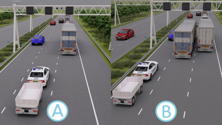 Inhaalregels op de snelweg