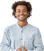 Avatar Stuck Persoon die vriendelijk vooruit kijkt.