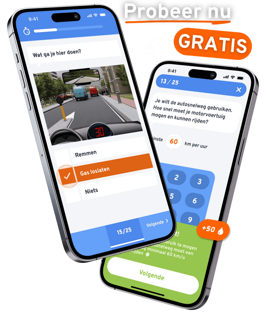 Online auto theorie app van Theorie Snel Halen.