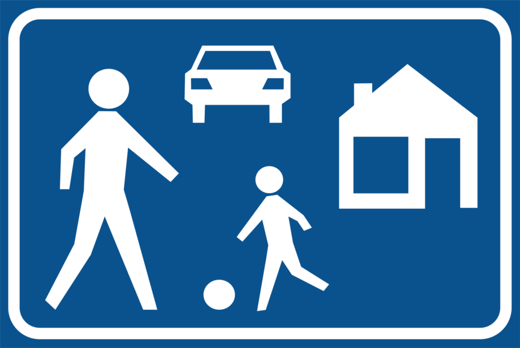 Woonerf verkeersbord
