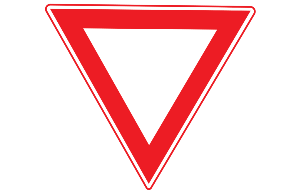 Haaientanden verkeerbord