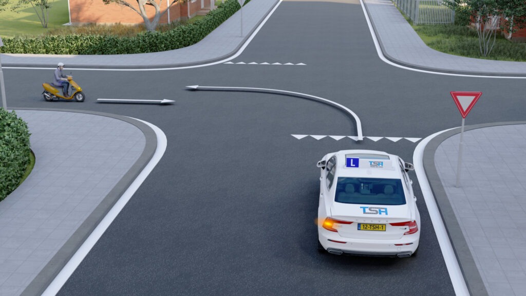 Voorbeeld voorrangskruispunt