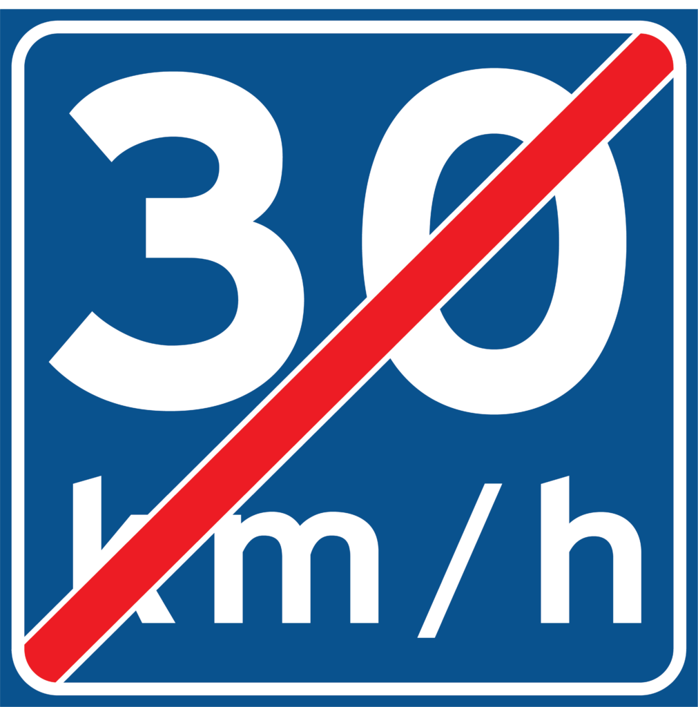 Einde adviessnelheid