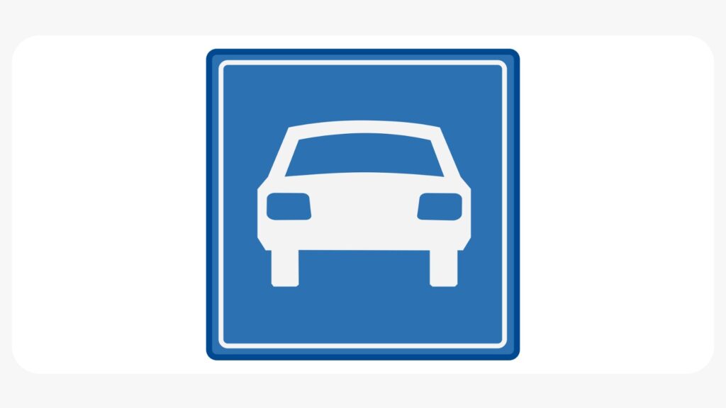 Autoweg Bord autoweg