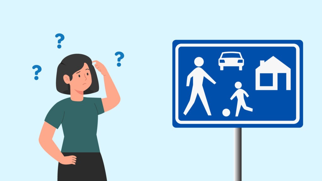 Woonerf verkeersbord