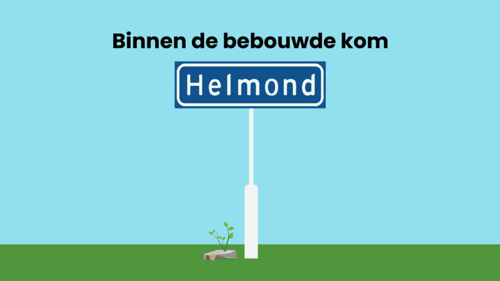 Binnen de bebouwde kom Binnen de bebouwde kom voorbeeld