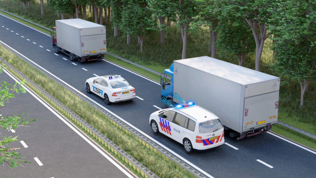 Voorrangsvoertuig op de autosnelweg